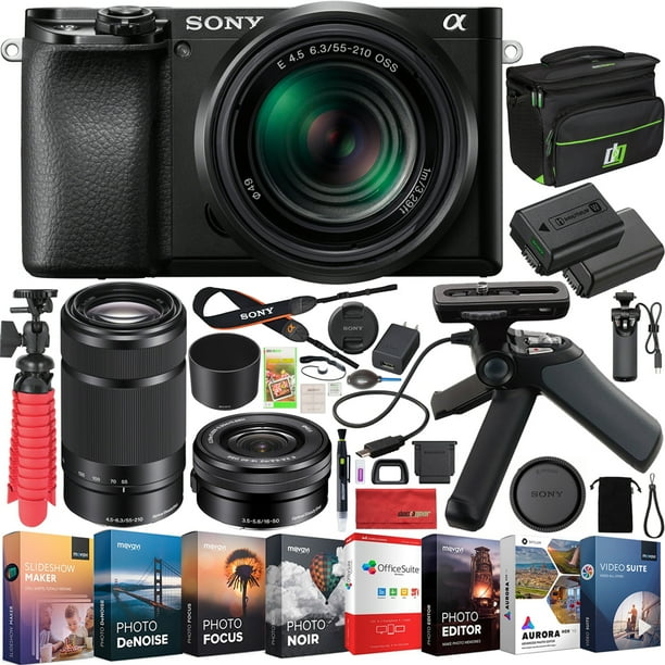 Sony A6100 Mirrorless Camera 4k Aps C Ilce 6100yb With 2 Lens Kit 16 50mm