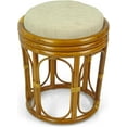 thumbnail image 6 of Pier Handmade Rattan Wicker Vanity Bedroom Stool Fully Assembled Colonial, 6 of 8