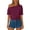 #143-Wine, variant on Craaazy Women's Casual Short Sleeve Crop Tops, Solid Color Batwing Sleeve Tops, Loose Fit Comfy Blouse for Daily Wear Gifts