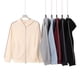 thumbnail image 2 of Autumn/Winter Color Block Striped Design Zipper Hoodie Jacket Men's Preppy Style Loose-fitting Casual Sweatshirt Women's, 2 of 4