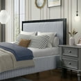 thumbnail image 6 of Miekor Furniture Queen Upholstered Bed with Fluffy Soft Headboard,Grey&Black Frame 75246, 6 of 8