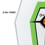 Ez Aim Ar500 Hex Steel Target, 3/8 in Thick, 15 x 8 x 3/8, White, Steel Training Target, 71066A