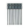 thumbnail image 1 of Graflsoa 10-Piece S2 Alloy Steel Slotted Screwdriver Bits Set, High Torque Magnetic Tips, 10cm Length, SL3, Blue, 1/4 Inch Drive, Durable and Impact-Resistant, 1 of 6