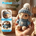 thumbnail image 5 of Handmade Mini Bunny Hug Cute Easter Gift, 2026 New Soft Plush Rabbit Mini Bunny Hugs in Box with Card, Easter Basket Bunny Stuffer Women Men for Birthday, Mother's Day, Valentine's Day (Brown), 5 of 7