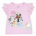 thumbnail image 2 of Bluey 887232-toddler4t Friends Toddler Girls Shirt & Shorts Set - Toddler 4T - 2 Piece, 2 of 3