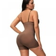 thumbnail image 3 of Baywell Shapewear for Women Tummy Control Full Body Shaper Plus Size Fajas Colombianas Post Surgery Compression Short, Brown, L, 3 of 11