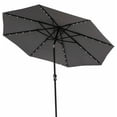 thumbnail image 2 of Donglin 93.5" Gray Octagon Market and Lighted Patio Umbrella with Solar Lights, 2 of 8