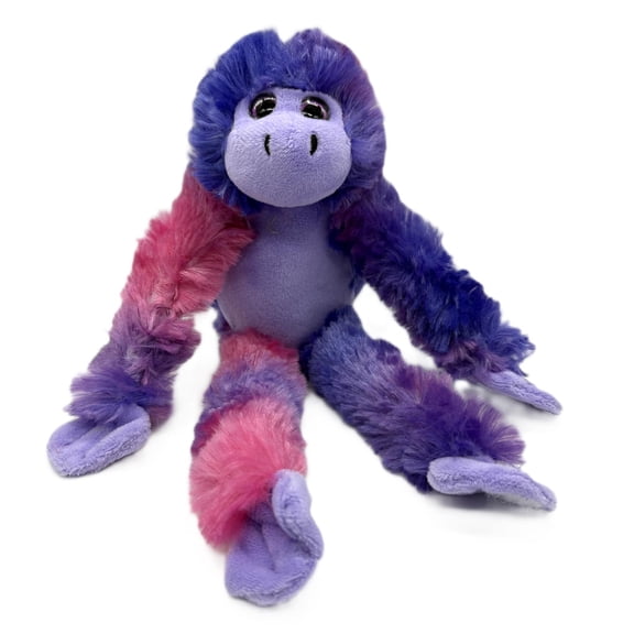 The Petting Zoo Monkey Stuffed Animals, Plush Toys for Girls and Boys, Hanging Monkey Plush Toy Tie Dye -10 inch (Purple), 4230x3