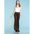 thumbnail image 5 of Made by Johnny Women's Chic Palazzo Lounge Pants XXXL BROWN, 5 of 6