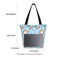 thumbnail image 3 of KLL Tote Bag for Women Gnome Pool Party Print Shopping Grocery Reusable Bags for Office School Shopping Travel, 3 of 6