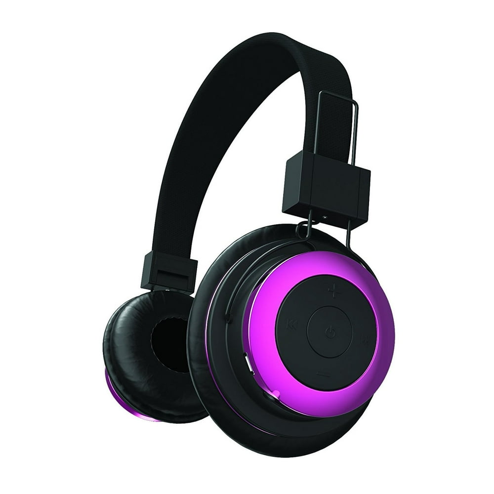 Refurbished Tzumi Bluetooth Stereo Headphones Pink