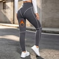 thumbnail image 2 of CaComMARK PI Women's Fleece Workout Leggings Tummy Control High Waisted Yoga Pants Butt Lifting Ankle Compression Leggings Gray, 2 of 6