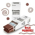 thumbnail image 3 of Crayola Ultra-Clean Washable Bulk Markers, Brown, Pack of 12, 3 of 5