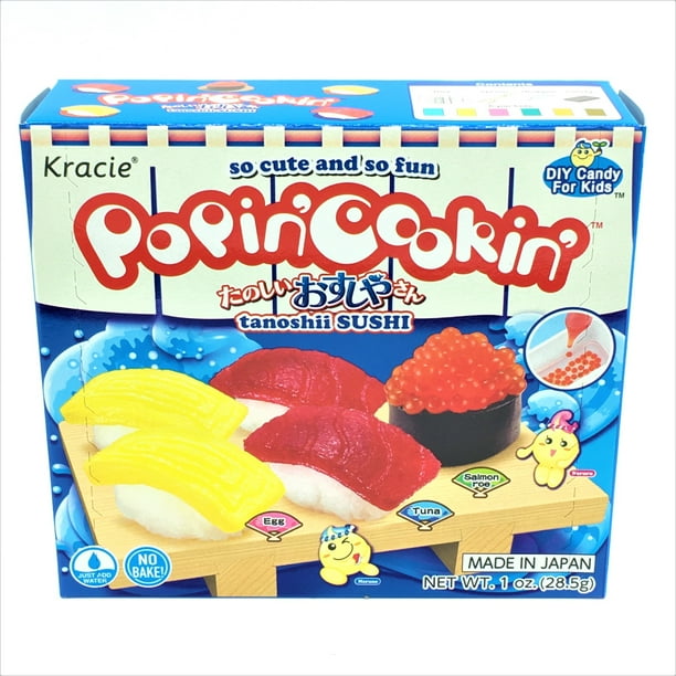 Kracie Popin' Cookin' Diy Japanese Candy Kit, Tanoshii Sushi Shop , 28