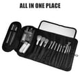 thumbnail image 3 of Unique Bargains 1Pc Travel Makeup Bag Cosmetics Storage Bag Portable Waterproof Black, 3 of 7