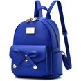 thumbnail image 1 of LHSHID Girls Bowknot Cute Leather Backpack Mini Backpack Purse for Women, 1 of 6
