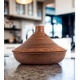 thumbnail image 2 of STPgoods Handmade Red Clay Tajine Pot for Cooking with Lid Engobe Décor 3.2 Qt (3 L) Tajine Stoneware Cooking Pot, 2 of 9