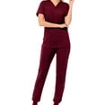 thumbnail image 3 of Conjunto de uniformes de enfermería Yinane Uniforme de enfermera rojo m, 3 of 8