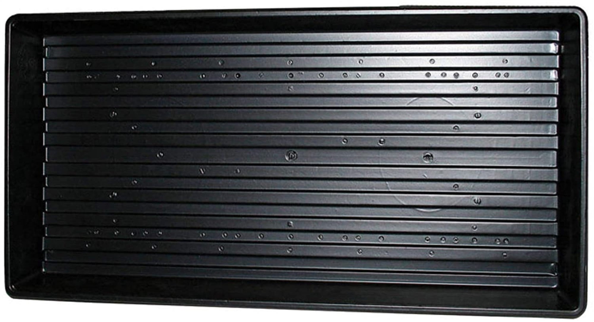 Jiffy TRAY Plastic Plant Tray, 11 x 22, Black