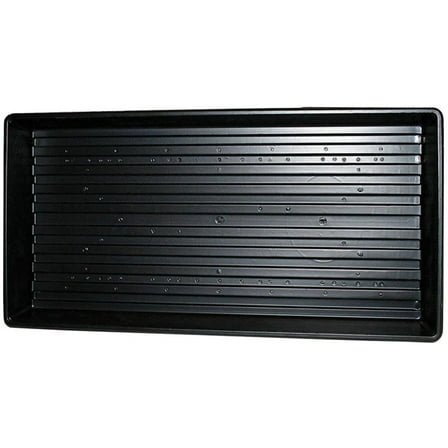 Jiffy TRAY Plastic Plant Tray, 11 x 22, Black