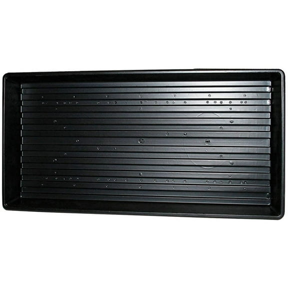 Jiffy TRAY Plastic Plant Tray, 11 x 22, Black