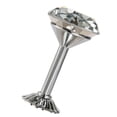 thumbnail image 4 of Metal Crystal Rhinestone Tie Backs Ganchos de cortina Holdback Borla Cenefa Soporte de suspensión de pared 2 Piezas seitruly HA3091-02, 4 of 6