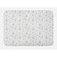 thumbnail image 1 of Colorful Bath Mat, Cats Wearing Dress and Bow Tie with Hearts Clouds and Stars Shapes Pattern, Plush Bathroom Decor Mat with Non Slip Backing, 29.5" X 17.5", White Multicolor, by Ambesonne, 1 of 2
