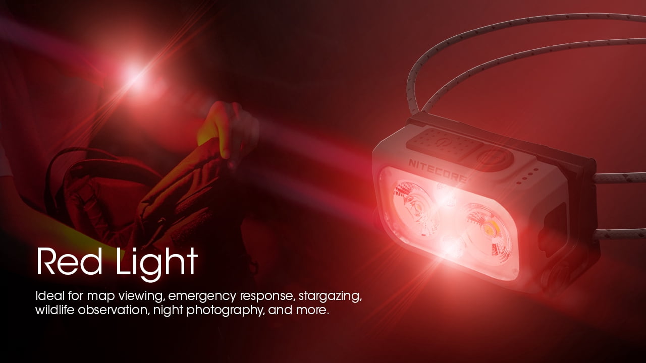 NITECORE NU21 360 Lumen Ultralight Rechargeable Headlamp + Nitecore Sticker