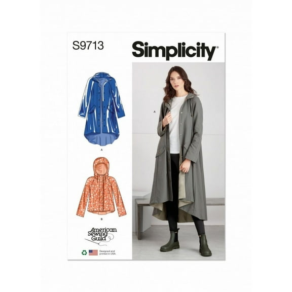 Simplicity Sewing Pattern 9713 Jackets, Coats Y5 (18-20-22-24-26)