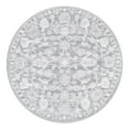 thumbnail image 3 of Unique Loom Boston Collection Area Rug - Floral (3' 3" Round Gray/Ivory), 3 of 7