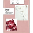 thumbnail image 5 of Jessica Simpson Girls' Skirt Set - 2 Piece Short Sleeve Button Down Blouse and Plaid Skirt (4-12), 5 of 7