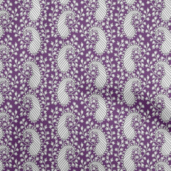 oneOone Cotton Jersey Purple Fabric Block Diy Clothing Quilting Fabric Print Fabric By Yard 58 Inch Wide-TJ