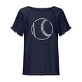 thumbnail image 4 of Camiseta de manga corta estampada casual para mujer OAVQHLG3B Store  lin121212, 4 of 5