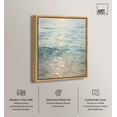 thumbnail image 2 of Sea Sunset Canvas Print Coastal Wall Decor by Art Remedy, Gold Frame, 30 x 36, 2 of 5