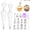 15Pcs, variant on Austok 15 Pcs Piping Bags and Tips Set Reusable Cake Decorating Kit with Reusable Piping Bags Cleaning Brush Stainless Steel Nozzles Kits for Desserts Baking