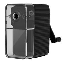 Konghyp Large Pencil Sharpener Hand Cranked, Adjustable Thickness, Automatic Pencil Feeding, Large Waste Container, Durable Manual Sharpener for Pencils, Efficient Sharpening Tool