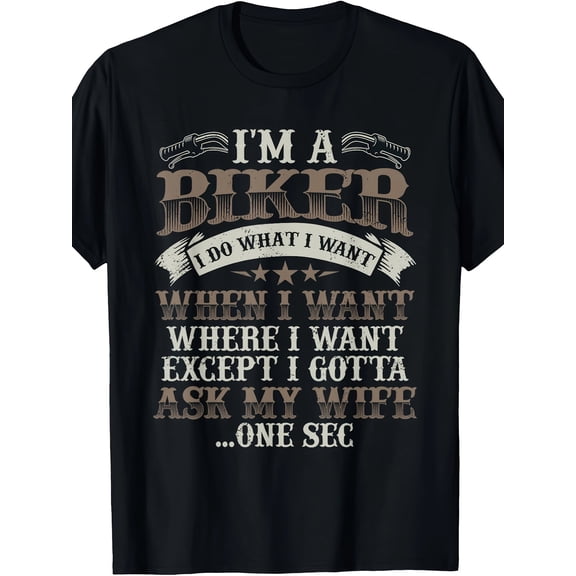 Funny Motorcycle Lover Graphic Husbands Men Motorbike Rider T-Shirt220g