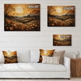 thumbnail image 4 of Designart "Farm Golden Harvest Painting IV" Landscapes Print on Natural Pine Wood, 4 of 5