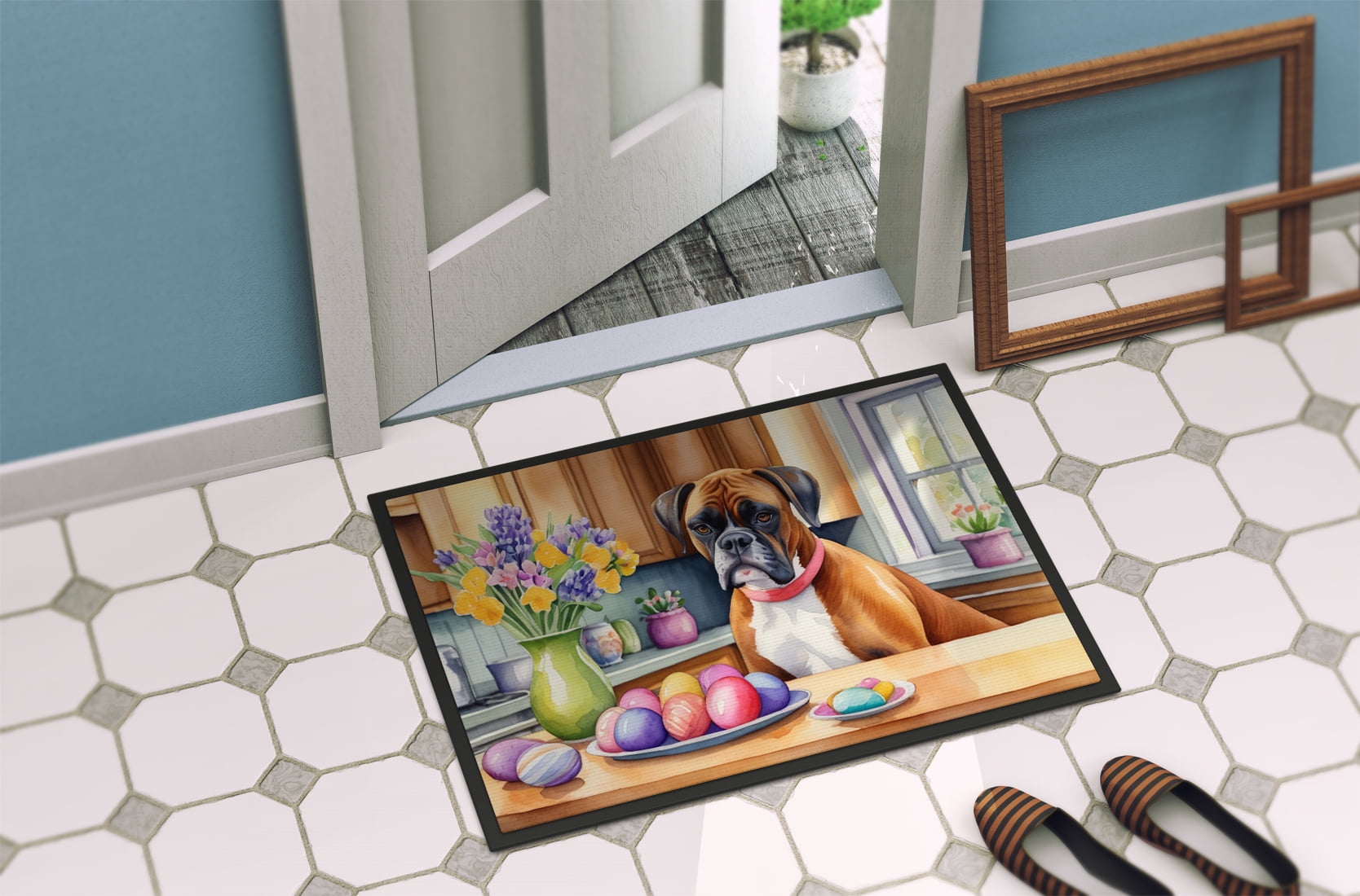 Decorating Easter Boxer Doormat 27 in x 18 in