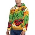 thumbnail image 2 of Bingfone Cool Dinosaur Playing Guitar Men'S Drawstring Hoodie Long Sleeve Pocket Sweatshirts-Small, 2 of 9