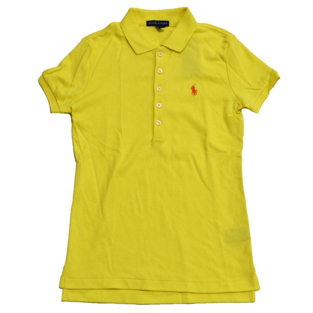 Polo Ralph Lauren Womens Classic Fit Interlock Polo Shirt (S, Beekman Yellow)  