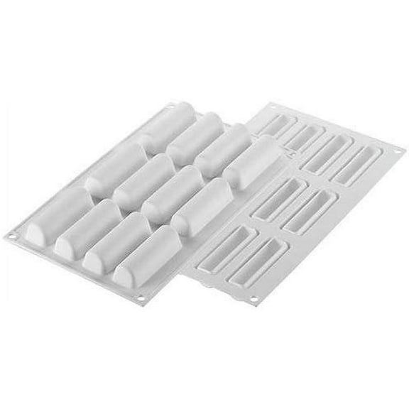 Silikomart Cylindre Silicone Mold with Cavities, Each Inch x Inch x Inch High 3.07x0.86 x 0.86"H, 12 Cav.