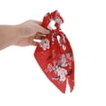 thumbnail image 5 of Unique Bargains 1 Pc Tie Triangle Ribbon Scrunchies Red, 5 of 5