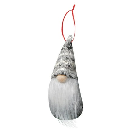 

Veki Woolen Doll Pendant Knitted Decoration Doll Old Christmas Pendant Tree Man Forest Clear String for Balloons