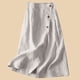 thumbnail image 2 of Vestido informal de línea A para mujer - Algodón y lino, cintura elástica, largo medio - M-XXL, 2 of 4