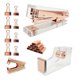 thumbnail image 1 of Paquete de 3 accesorios de oficina MACHAO grapadora acrílica rosa dispensador de cinta rosa extractor de grapas, 1 of 5