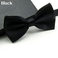 thumbnail image 4 of Men Classic Solid Color Bowtie Necktie Tuxedo Wedding Party Adjustable Bow Tie, 4 of 11