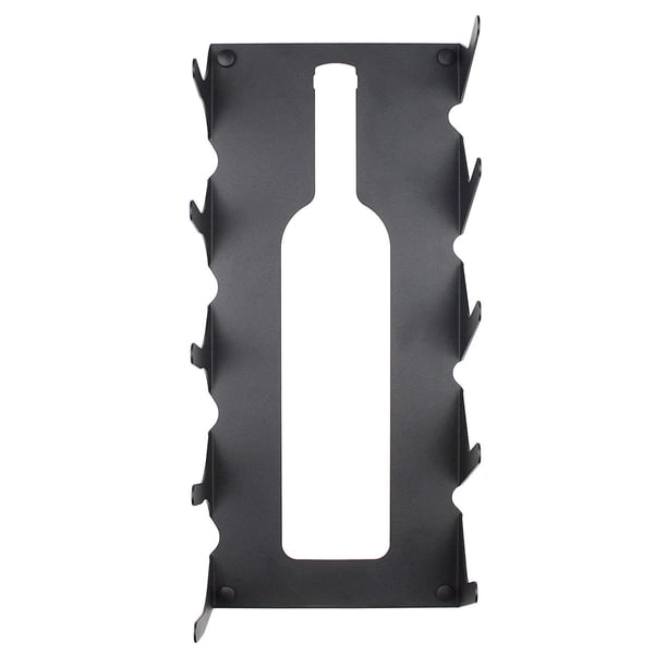 Estante de exhibición de botellas de vino, estante de exhibición de botellas de vino, estantes de vino de mesa de montaje en pared de 5 botellas de