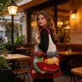 thumbnail image 4 of Meggemo Large Capacity Tote Bag Fringe Trim Design Shoulder Bag for Daily Travel Shopping Storage, 4 of 6