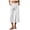 White, variant on Women's Corduroy High Waist Capri Wide Leg Pants Soft Casual Cropped Culottes with Pockets Vintage Casual Streetwear Trousers Fall Outfit White